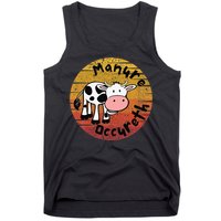 Funny Cow Manure Occureth Adult Humor Funny Saying Cow Tank Top