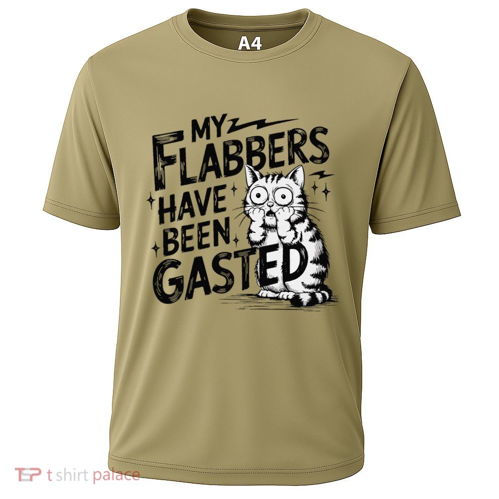 Funny Cat Meme My Flabbers Have Been Gasted Cooling Performance Crew T-Shirt