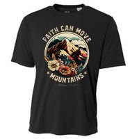 Faith Can Move Mountains Christian Women Cooling Performance Crew T-Shirt