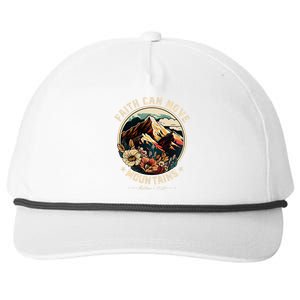 Faith Can Move Mountains Christian Women Snapback Five-Panel Rope Hat