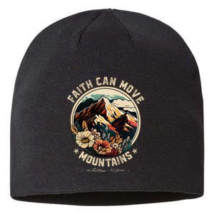 Faith Can Move Mountains Christian Women Sustainable Beanie