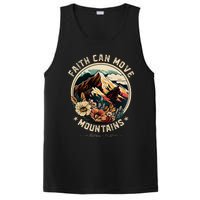 Faith Can Move Mountains Christian Women PosiCharge Competitor Tank