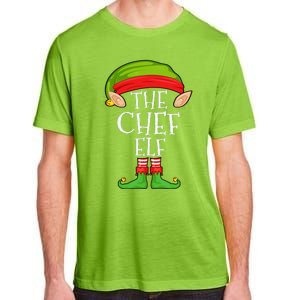 Funny Christmas Matching Family Elf Pajama The Chef Elf Adult ChromaSoft Performance T-Shirt