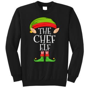 Funny Christmas Matching Family Elf Pajama The Chef Elf Sweatshirt