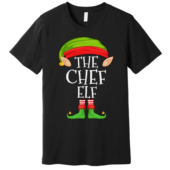 Funny Christmas Matching Family Elf Pajama The Chef Elf Premium T-Shirt