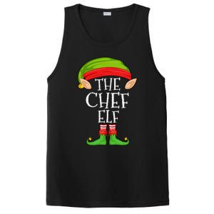 Funny Christmas Matching Family Elf Pajama The Chef Elf PosiCharge Competitor Tank