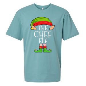 Funny Christmas Matching Family Elf Pajama The Chef Elf Sueded Cloud Jersey T-Shirt