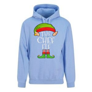 Funny Christmas Matching Family Elf Pajama The Chef Elf Unisex Surf Hoodie