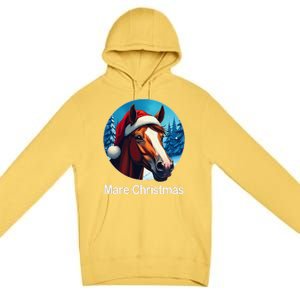 Funny Christmas Mare Horseback Riding Horse Lover Equestrian Premium Pullover Hoodie