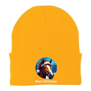 Funny Christmas Mare Horseback Riding Horse Lover Equestrian Knit Cap Winter Beanie