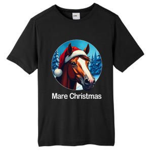 Funny Christmas Mare Horseback Riding Horse Lover Equestrian Tall Fusion ChromaSoft Performance T-Shirt