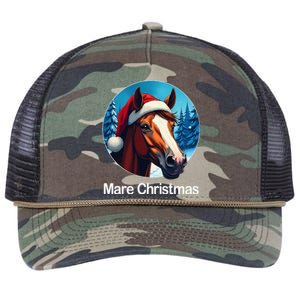 Funny Christmas Mare Horseback Riding Horse Lover Equestrian Retro Rope Trucker Hat Cap