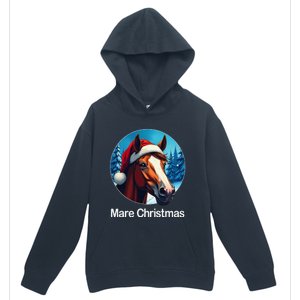 Funny Christmas Mare Horseback Riding Horse Lover Equestrian Urban Pullover Hoodie