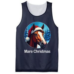 Funny Christmas Mare Horseback Riding Horse Lover Equestrian Mesh Reversible Basketball Jersey Tank