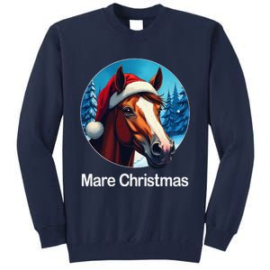 Funny Christmas Mare Horseback Riding Horse Lover Equestrian Tall Sweatshirt