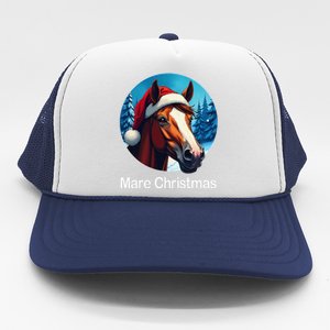 Funny Christmas Mare Horseback Riding Horse Lover Equestrian Trucker Hat