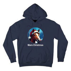 Funny Christmas Mare Horseback Riding Horse Lover Equestrian Tall Hoodie