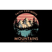 Faith Can Move Mountains Religious Christian Camping Gift Bumper Sticker