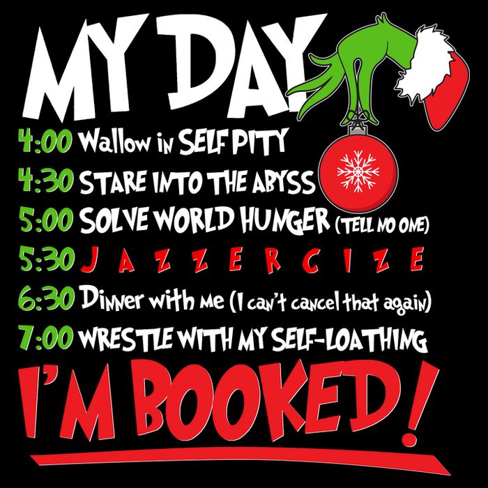 Funny Christmas My Day Im Booked Flexfit Unipanel Trucker Cap