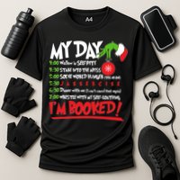 Funny Christmas My Day Im Booked Cooling Performance Crew T-Shirt