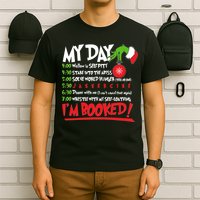 Funny Christmas My Day Im Booked T-Shirt