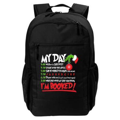 Funny Christmas My Day Im Booked Daily Commute Backpack
