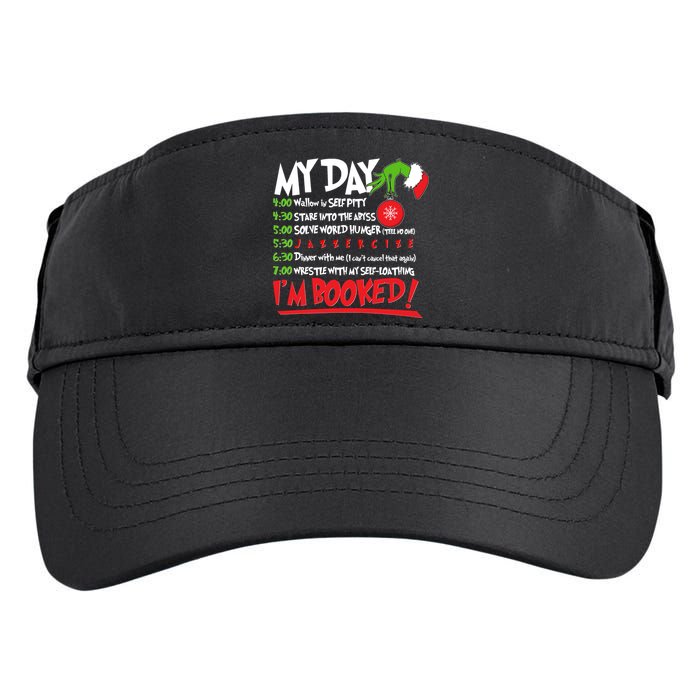 Funny Christmas My Day Im Booked Adult Drive Performance Visor