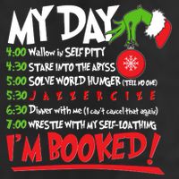Funny Christmas My Day Im Booked Adult Drive Performance Visor