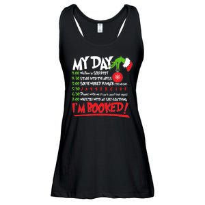 Funny Christmas My Day Im Booked Ladies Essential Flowy Tank