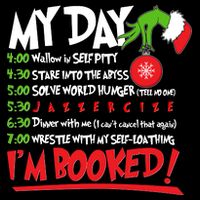 Funny Christmas My Day Im Booked 16 in Basic Backpack
