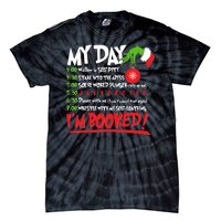 Funny Christmas My Day Im Booked Tie-Dye T-Shirt