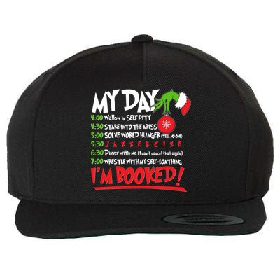 Funny Christmas My Day Im Booked Wool Snapback Cap