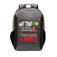 Funny Christmas My Day Im Booked Vector Backpack