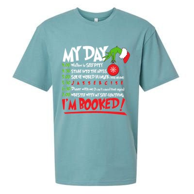 Funny Christmas My Day Im Booked Sueded Cloud Jersey T-Shirt