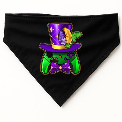 Funny Cool Mardi Gras Video Game Controller Gamer USA-Made Doggie Bandana