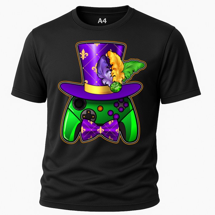 Funny Cool Mardi Gras Video Game Controller Gamer Performance Shirt