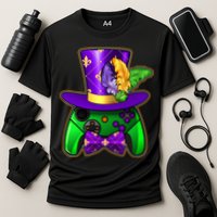 Funny Cool Mardi Gras Video Game Controller Gamer Performance Shirt