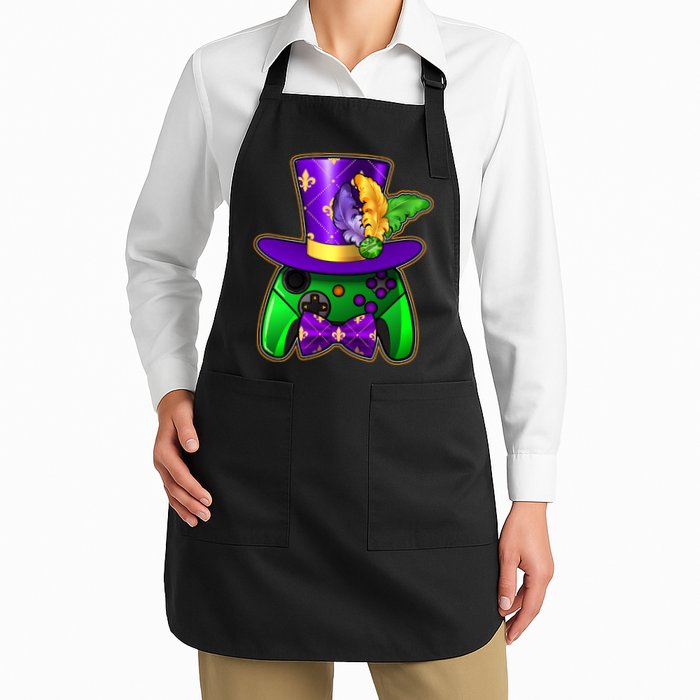 Funny Cool Mardi Gras Video Game Controller Gamer Apron