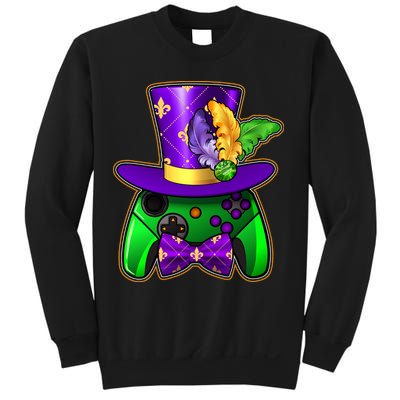 Funny Cool Mardi Gras Video Game Controller Gamer Sweatshirt