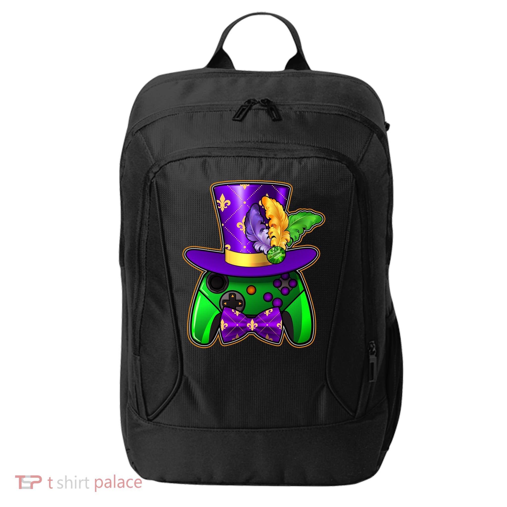 Funny Cool Mardi Gras Video Game Controller Gamer City Backpack
