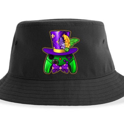 Funny Cool Mardi Gras Video Game Controller Gamer Sustainable Bucket Hat
