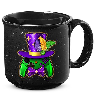 Funny Cool Mardi Gras Video Game Controller Gamer 15oz Campfire Ceramic Mug