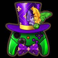 Funny Cool Mardi Gras Video Game Controller Gamer Drawstring Bag