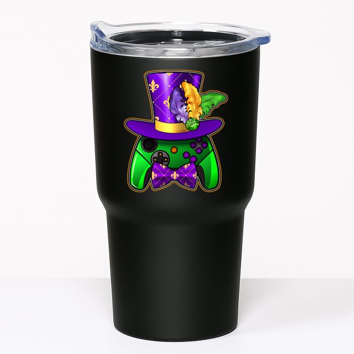 Funny Cool Mardi Gras Video Game Controller Gamer Tumbler