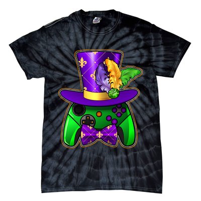 Funny Cool Mardi Gras Video Game Controller Gamer Tie-Dye T-Shirt