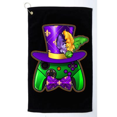 Funny Cool Mardi Gras Video Game Controller Gamer Golf Towel