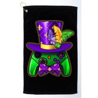 Funny Cool Mardi Gras Video Game Controller Gamer Golf Towel