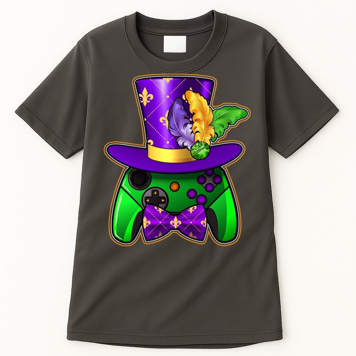 Funny Cool Mardi Gras Video Game Controller Gamer Tall T-Shirt