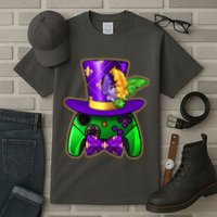 Funny Cool Mardi Gras Video Game Controller Gamer Tall T-Shirt