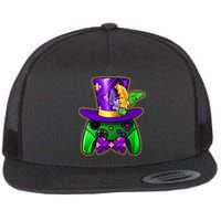 Funny Cool Mardi Gras Video Game Controller Gamer Flatbill Hat